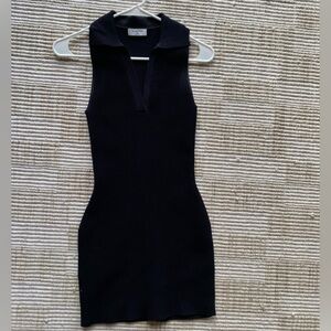 Babaton Black Sleeveless Dress